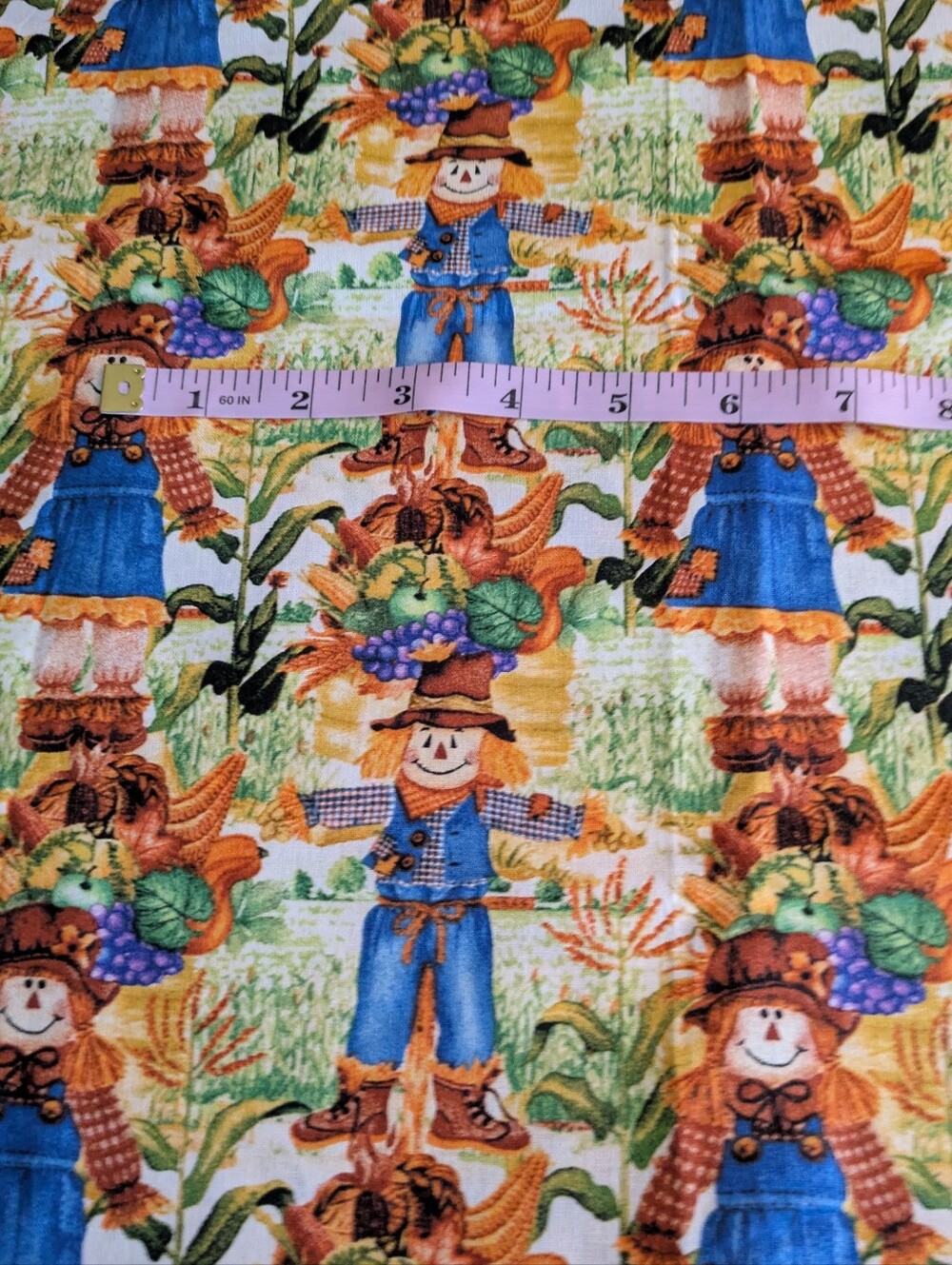 Harvest Print Cotton Fabric By The Yard